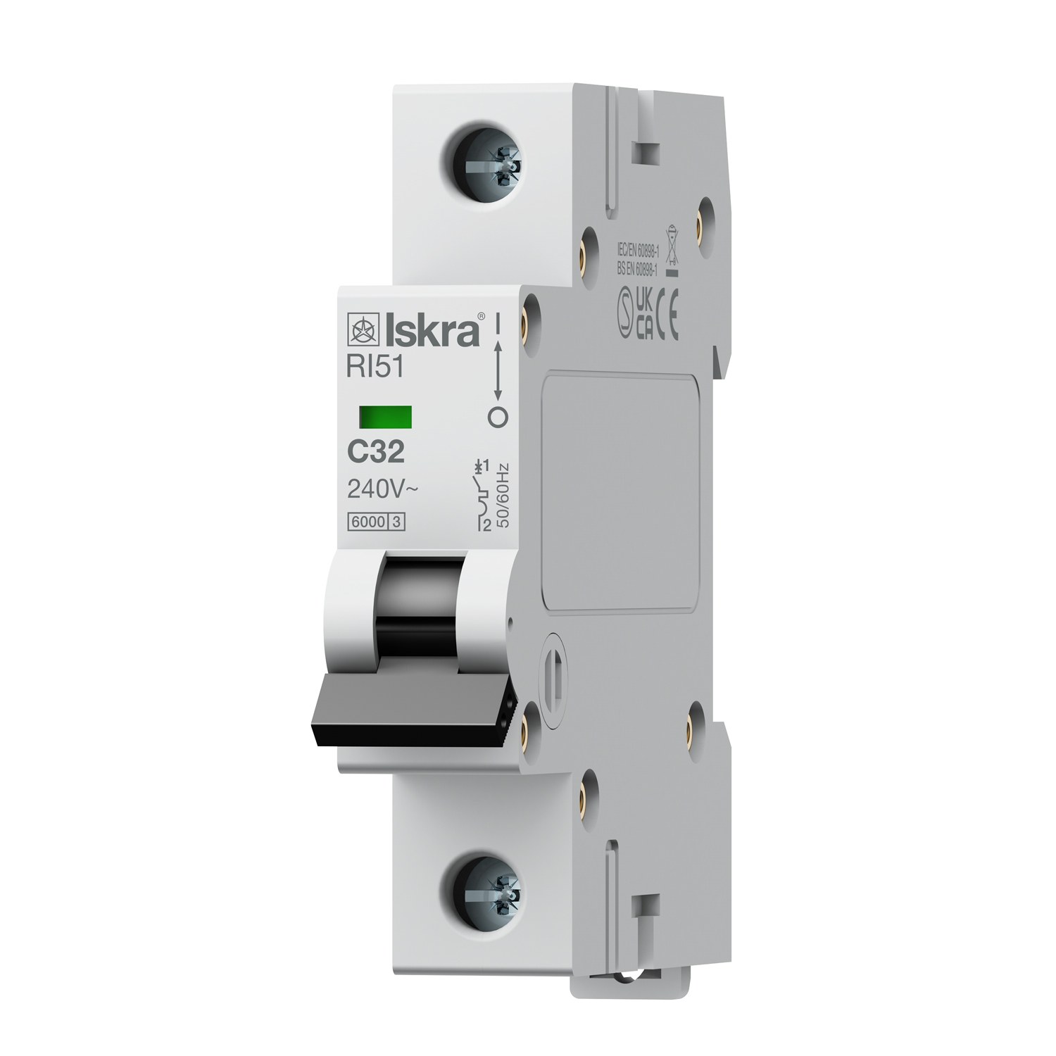 786091105000-8381b9bf0e.jpg Interruptor Magnetotérmico RI51 C32 1 polo Curva C 32A 240V - Imagen 1