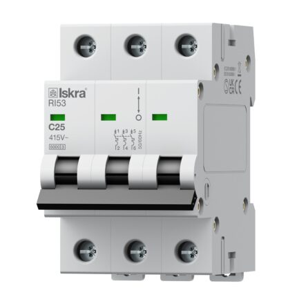 Interruptor Magnetotérmico RI53 C25 3 polos Curva C 25A 415V