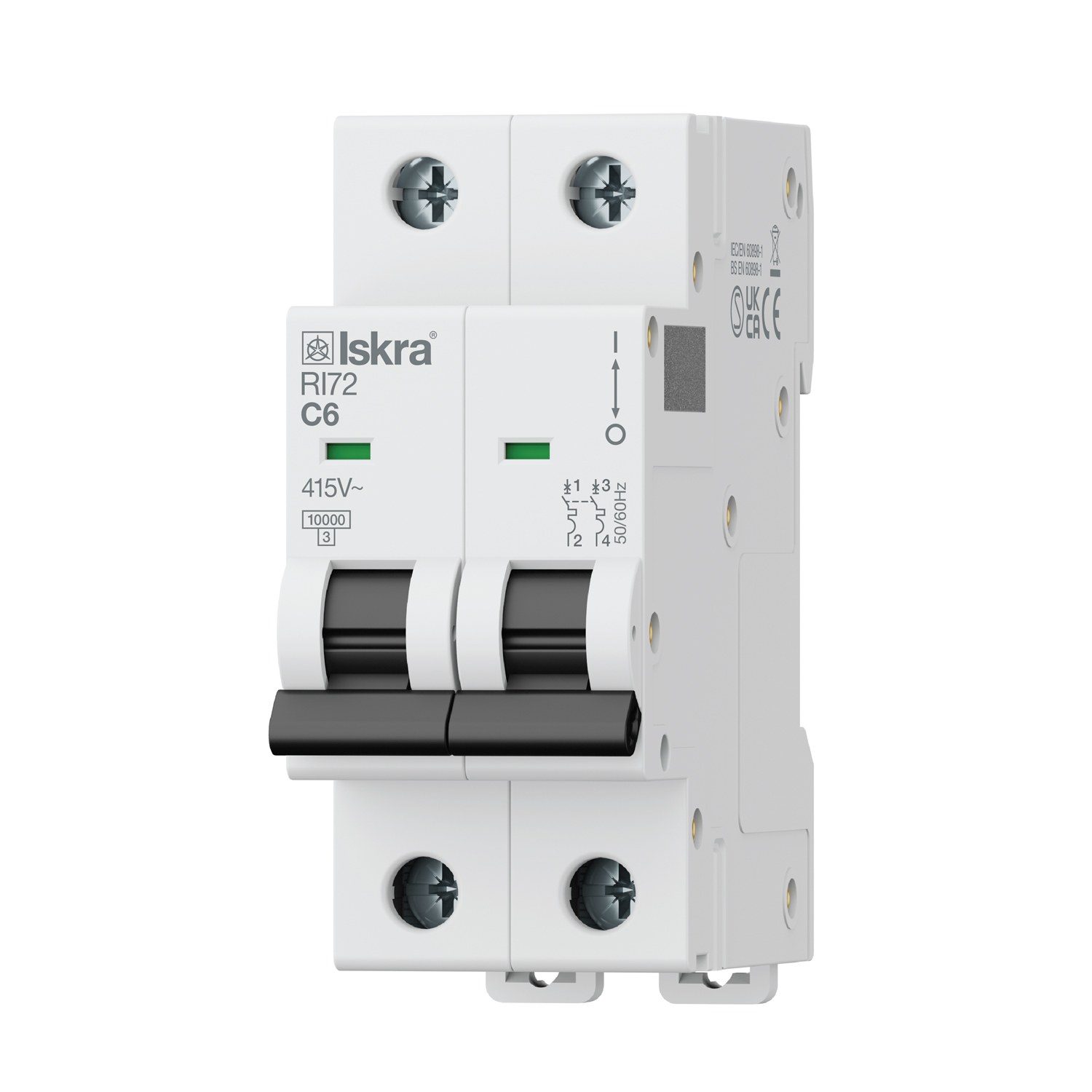786091201000-b009d45df8.jpg Interruptor Magnetotérmico RI72 C6 2 polos Curva C 6A 415V - Imagen 1